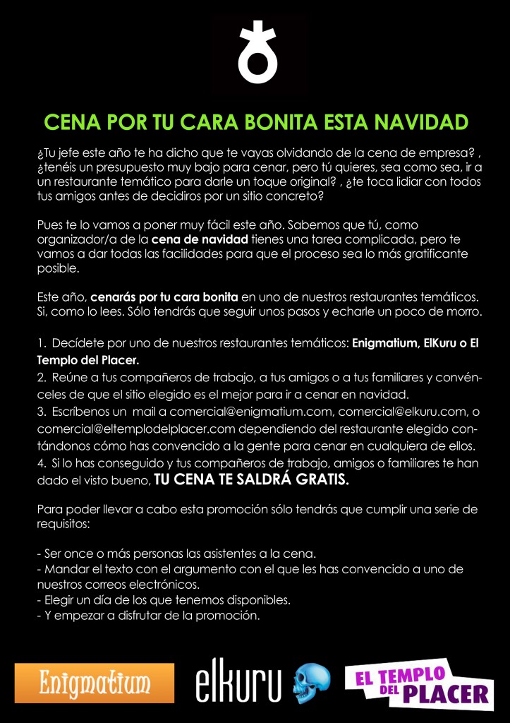 Cena gratis en un restaurante espectaculo