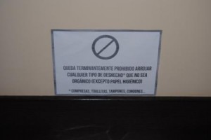 Carteles para baños